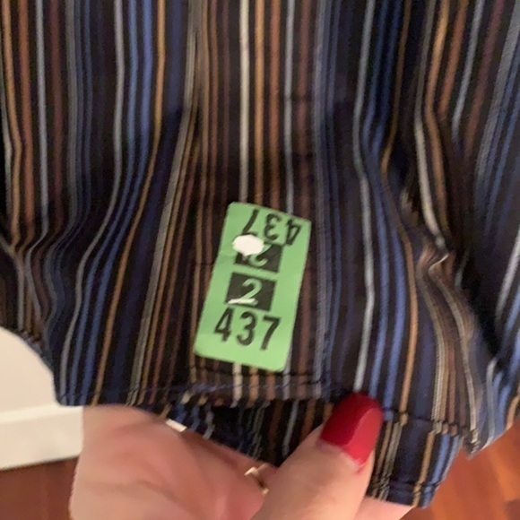 💐5/25 Report men’s dress shirt hidden button cuff link non button sleeves - Picture 4 of 10